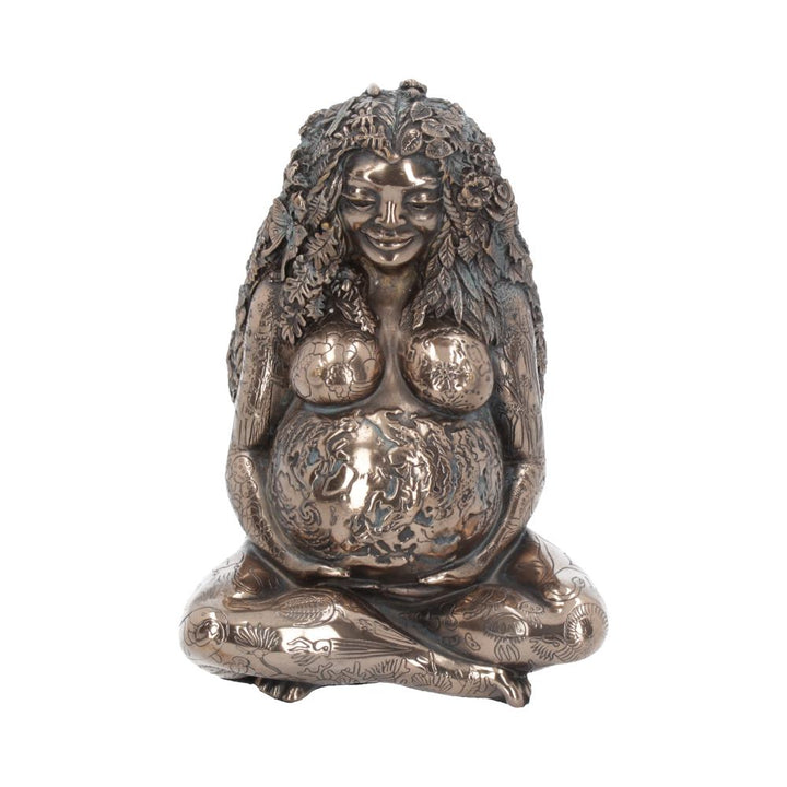 Mother Earth Bronze Finished Gaia Figure by Oberon Zell 17.5cm