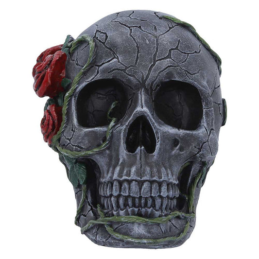 Twilight Bloom Gothic Skull Figurine 15.6cm 2
