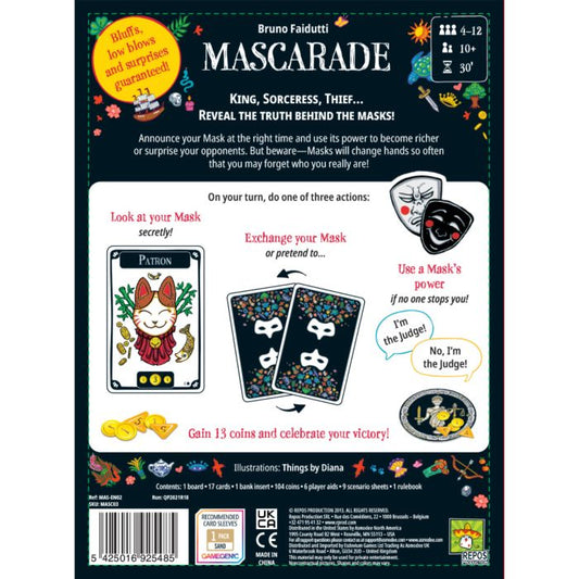Mascarade 2nd Edition Card Game