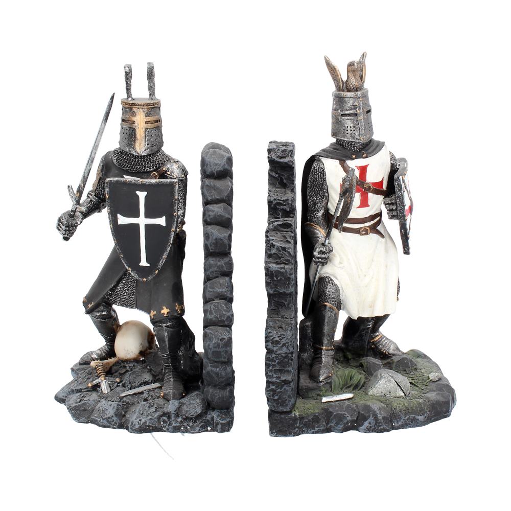 The Duel Bookends Historical Crusader Ornament Figurines 19cm