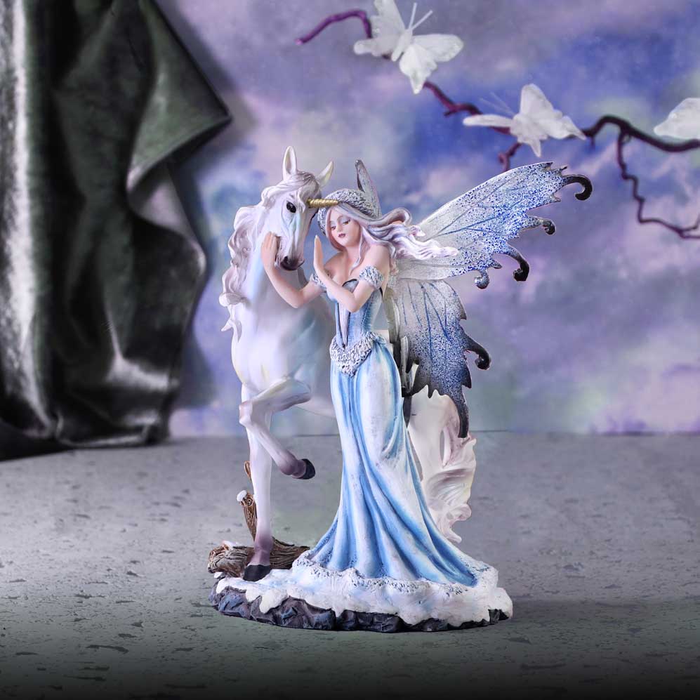 Comfort Ice Fairy and White Unicorn Figurine 21.5cm 7