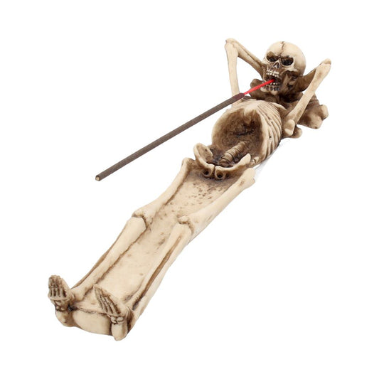 Take It Easy Skeleton Incense Holder 27cm 2