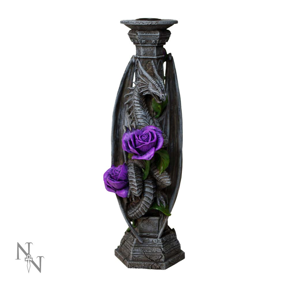 Anne Stokes Dragon Beauty Candle Stick Holder Valentine 25cm