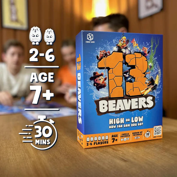 13 Beavers Family Board Game Ages 7+ 2-6 Players