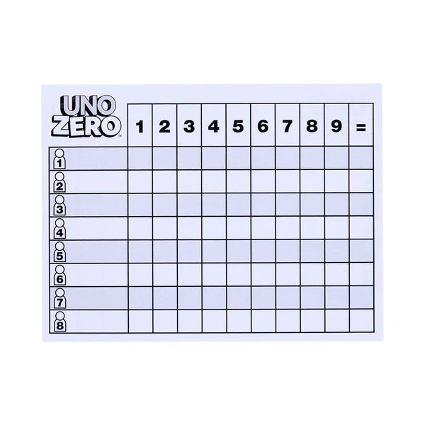 UNO Zero Card Game