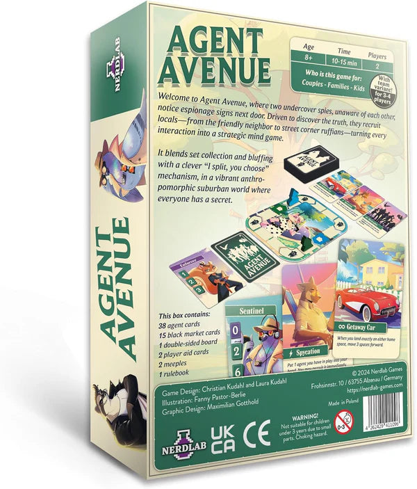 Agent Avenue Board Game