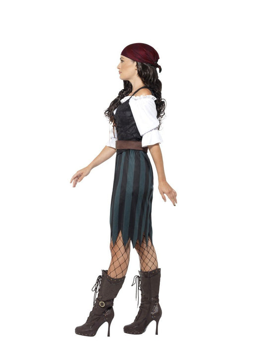 Pirate Deckhand Costume Adult Blue Female Jack Sparrow 2
