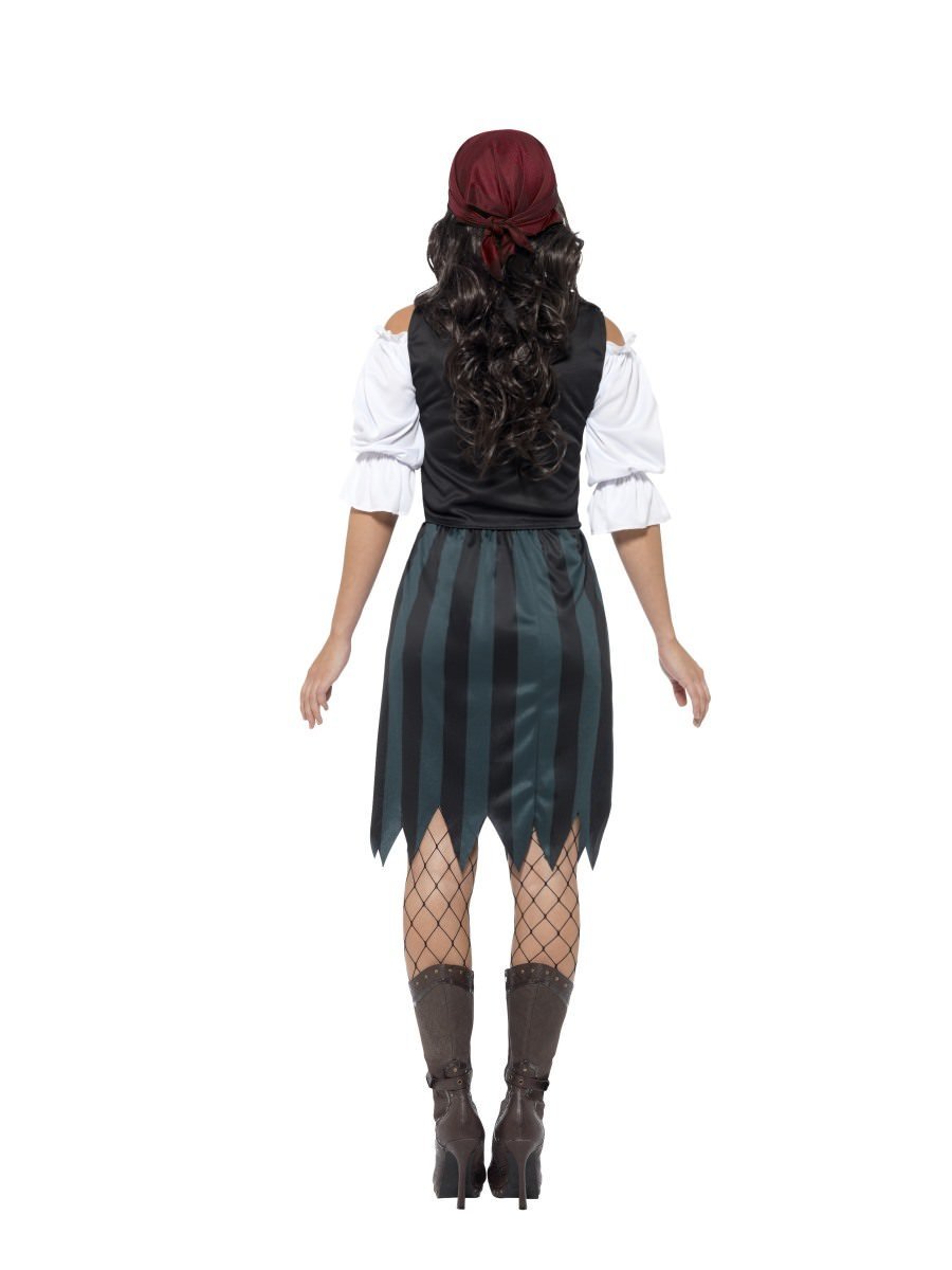 Pirate Deckhand Costume Adult Blue Female Jack Sparrow
