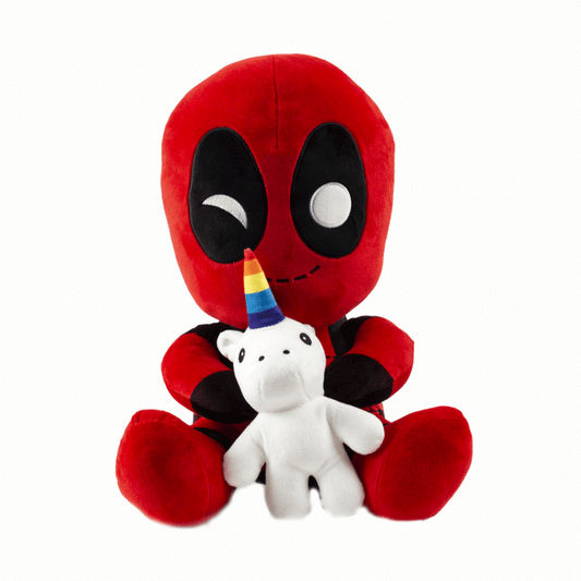 Marvel Deadpool Riding A Unicorn Hugme Vibrating 16 Inch Plush 2