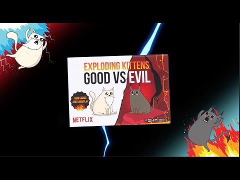 Exploding Kittens Good Vs Evil Card Game