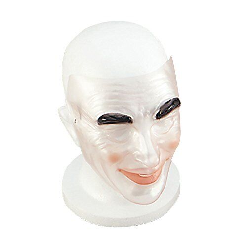 Transparent Male Plastic Masks Dozen Varied Design