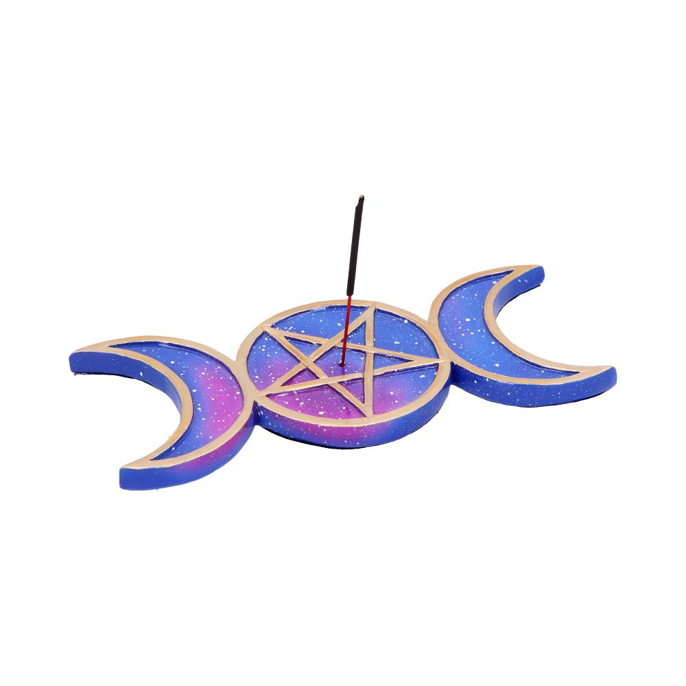 Galaxy Triple Moon Goddess Incense Stick Burner Set of Four 21.5cm