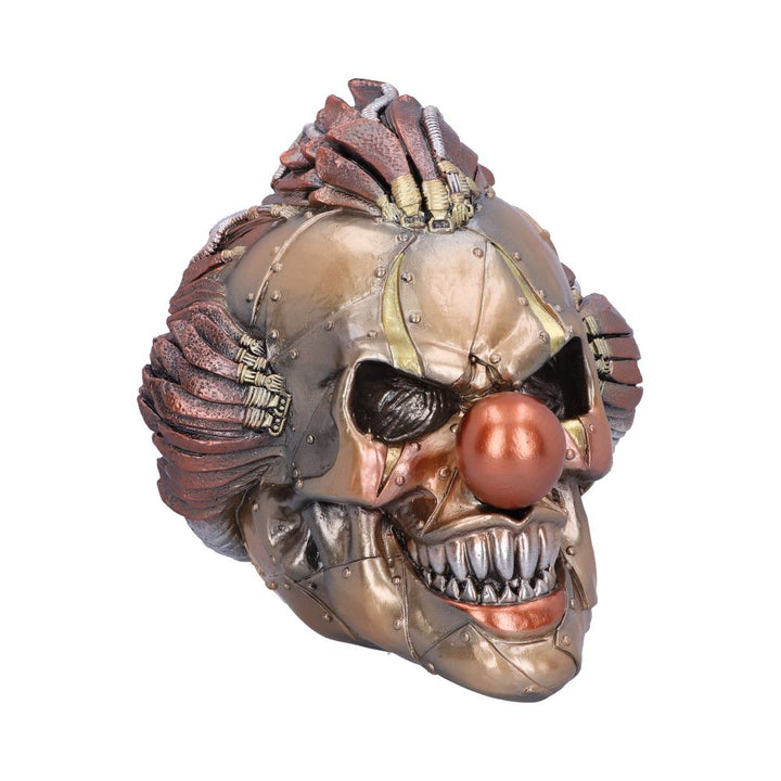 Mechanical Laughter Horror Steampunk Clown Skull Ornament 18cm