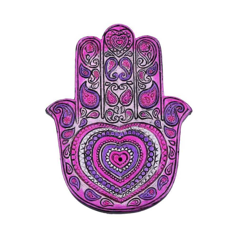 Set of 4 Hamsas Love Hand Incense Stick Burner 1