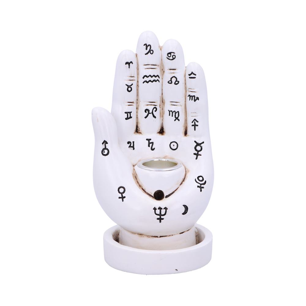 Hand Back Flow Burner White 12cm Palmistry Backflow Incense