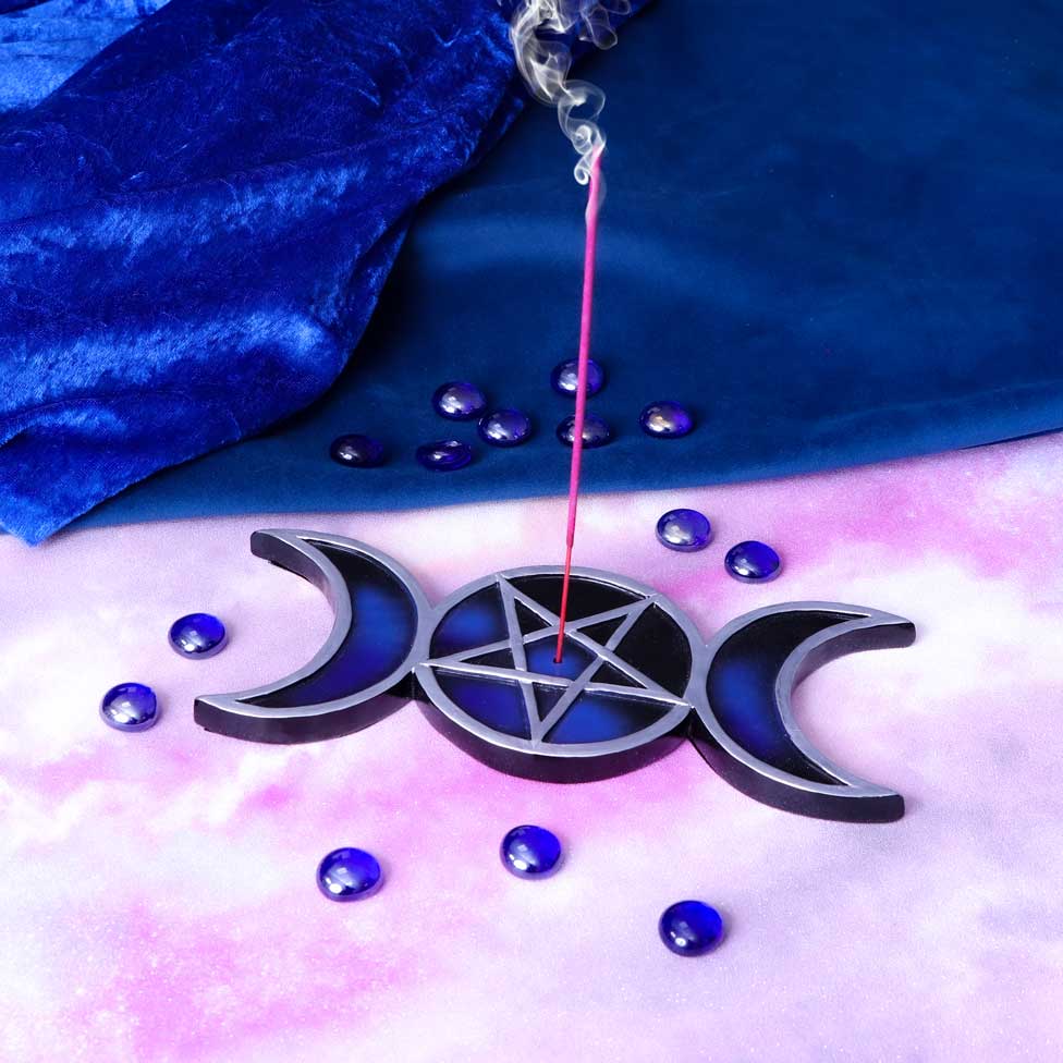 Set of Four Lunar Trinity Incense Burners 21.5cm 8