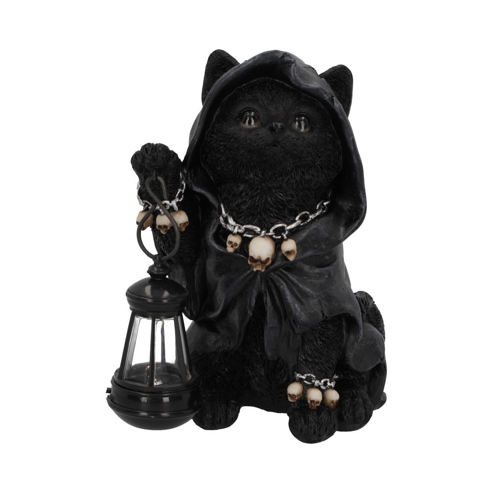 Reapers Feline Lantern Grim Reaper Cat Figurine 18.5cm