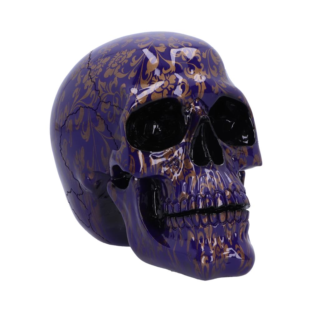 Indigo Elegance Skull 18.5cm