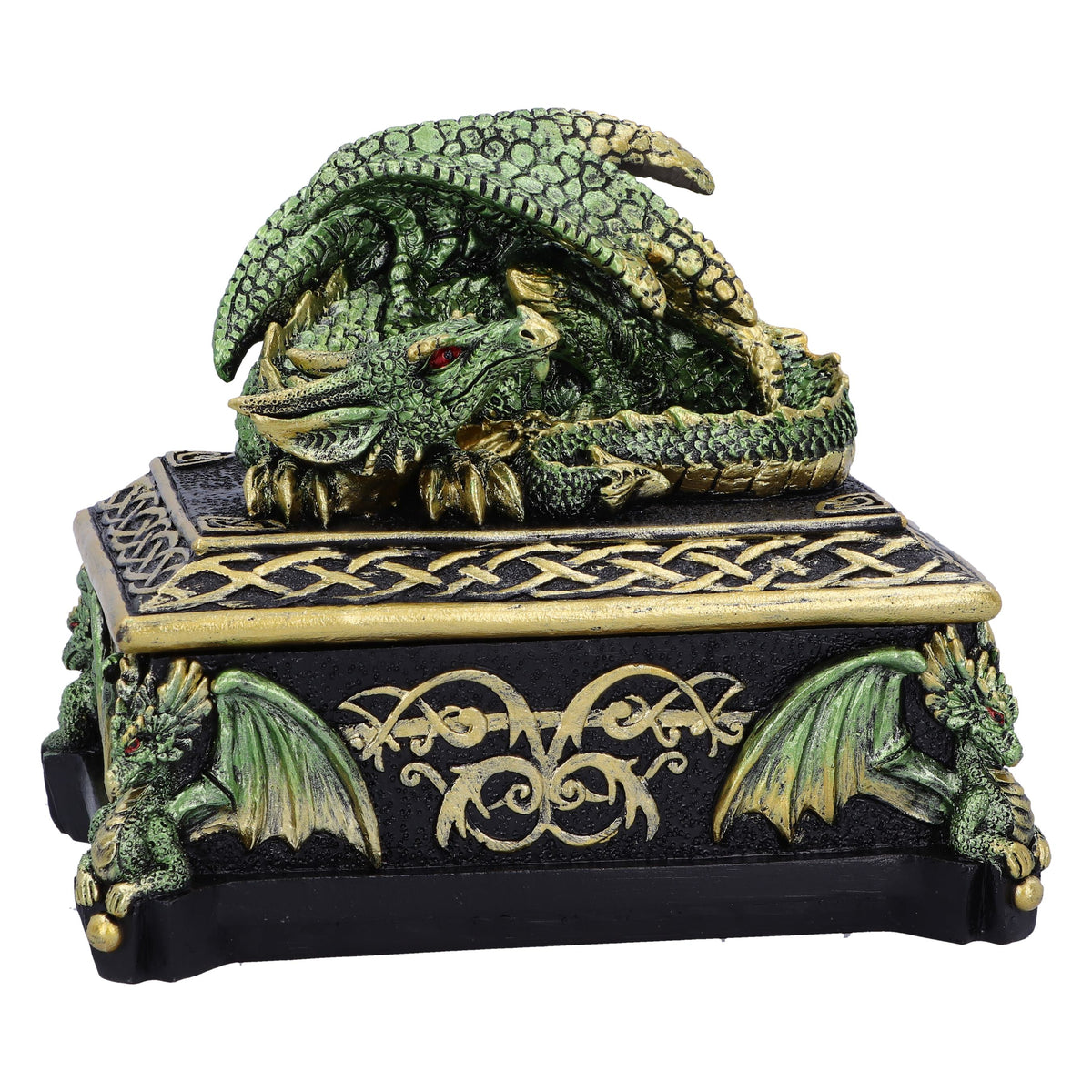 Emerald Hoard Dragon Box 13.5cm 1