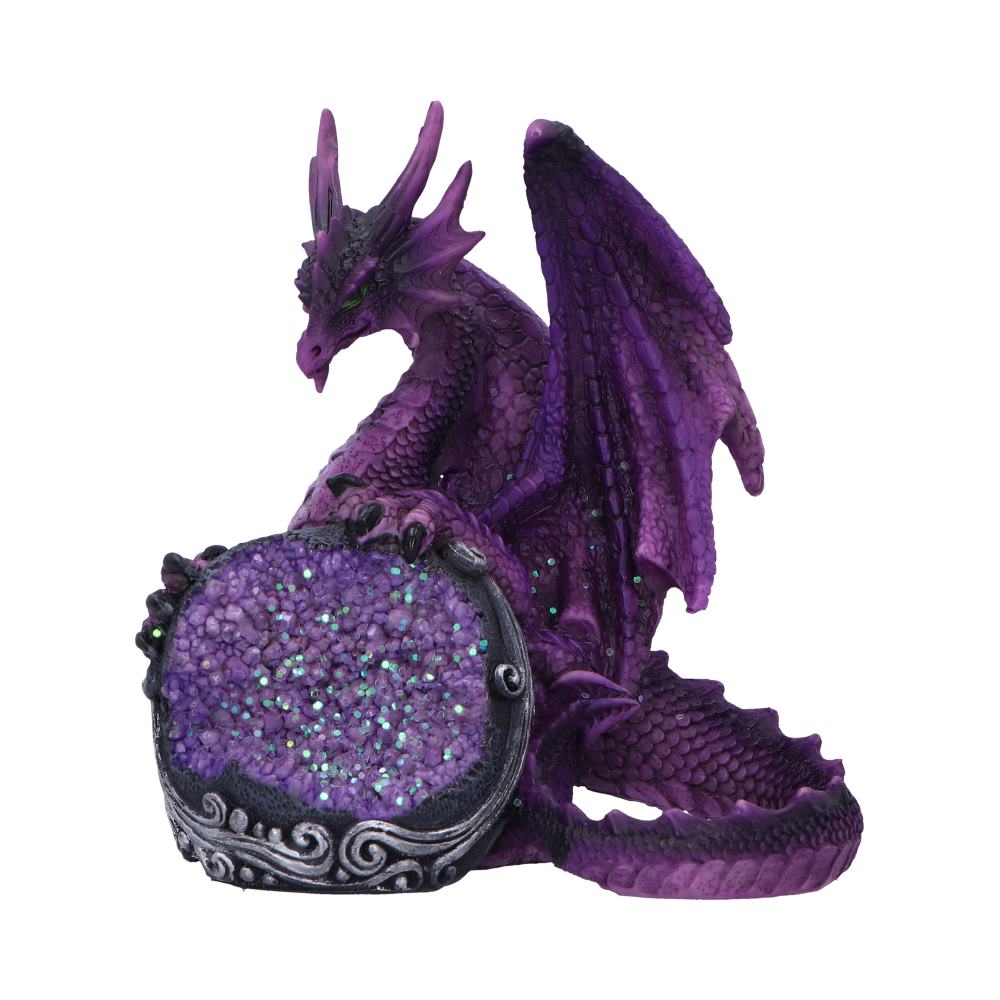 Guardian of the Geode Purple Dragon Figurine 11.5cm