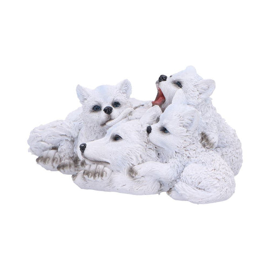 Winter Warmth Cuddling Wolf Puo Figurine 15cm 2