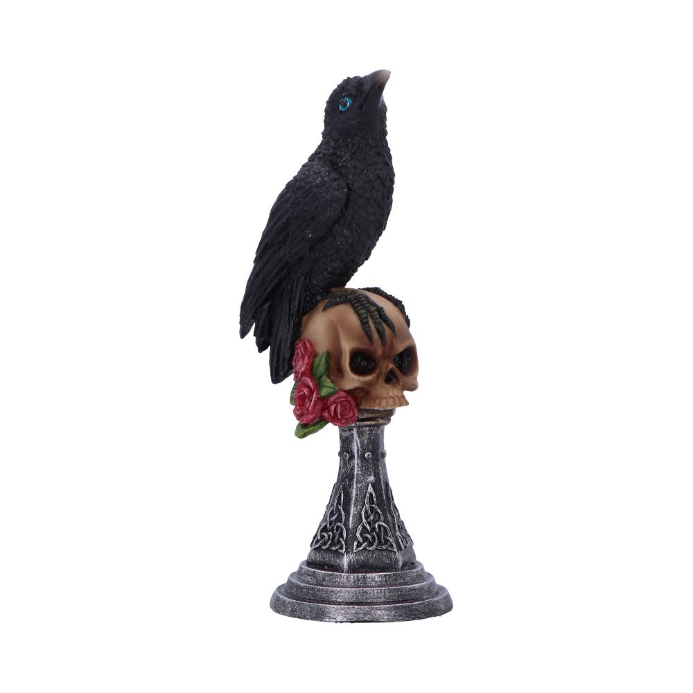 Perched Prophecy Mini Raven Figurine 17cm