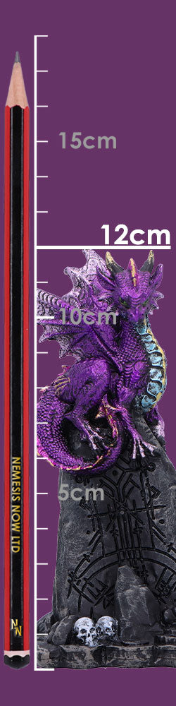 Amethyst Rune Protector Resin Dragon Figurine 12cm 8