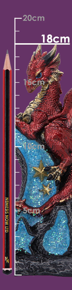 Lunar Perch Decorative Dragon Resin Figurine 18cm 8