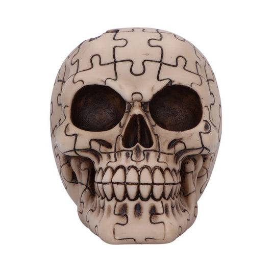 Puzzled Skull Resin Statue 11.7cm 2