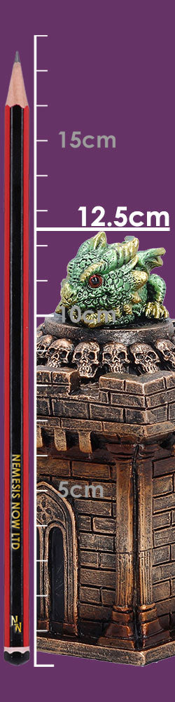 Warden of the Crypt Green Dragon on Castle Treasure Box 12.5cm 8