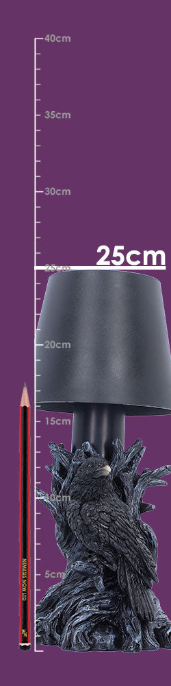 Nevermore Gothic Raven LED Lamp 25cm 8