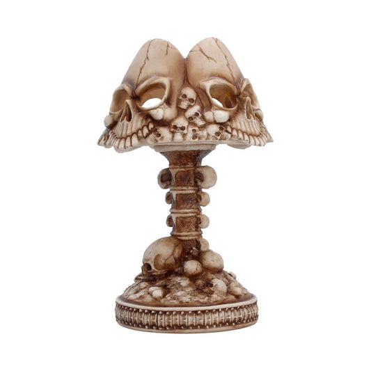 Last Light Gothic Skull Lamp Bone 22.6cm 2