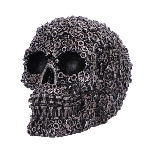 Screwed Skull Black Figurine 12cm 2