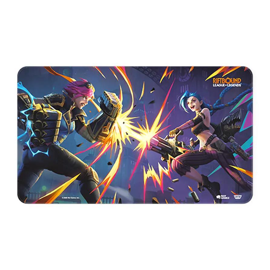 Riftbound Vendetta Vi Vs Jinx Neoprene Playmat 610 x 356 mm