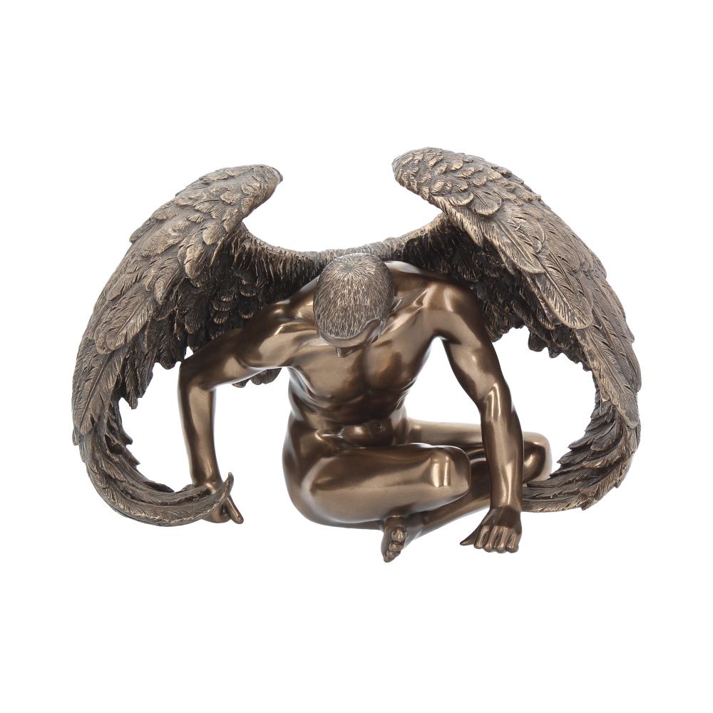 Angels Rest Figurine Bronze Naked Angel Ornament 20cm