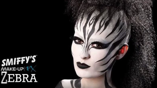 Zebra Face Paint Make-Up Tutorial