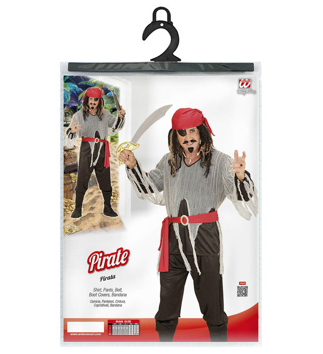 Pirate  Shirt, Pants, Belt, Boot Covers, Bandana 