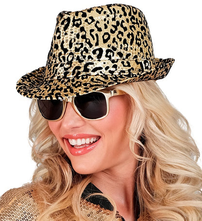 Animalier Sequined Fedora 2 Colors Assorted