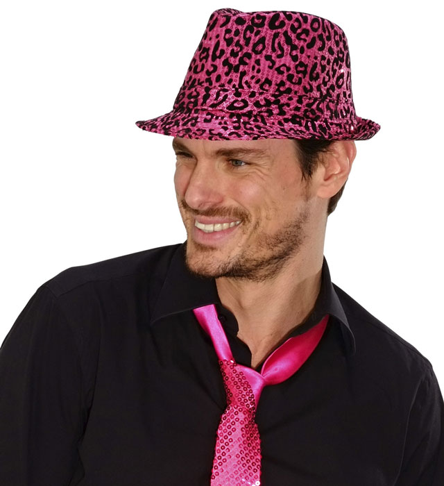 Animalier Sequined Fedora 2 Colors Assorted