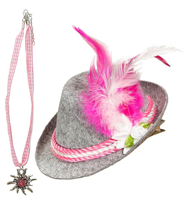 Bavarian  Mini Hat & Necklace 