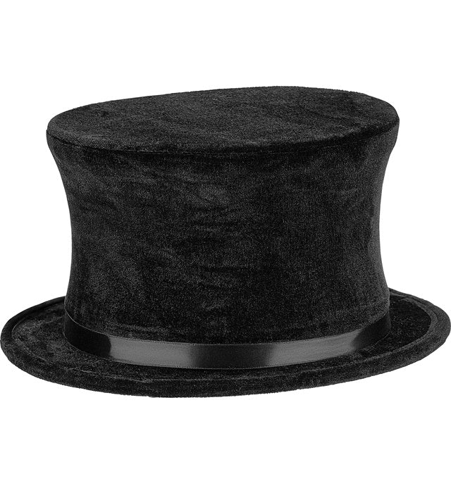Collapsible Top Hat Velvet 14 Cm