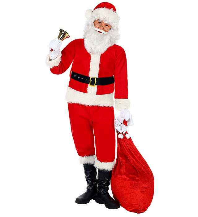 Santa Claus  Jacket, Pants, Belt, Boot Covers, Hat, Gloves 