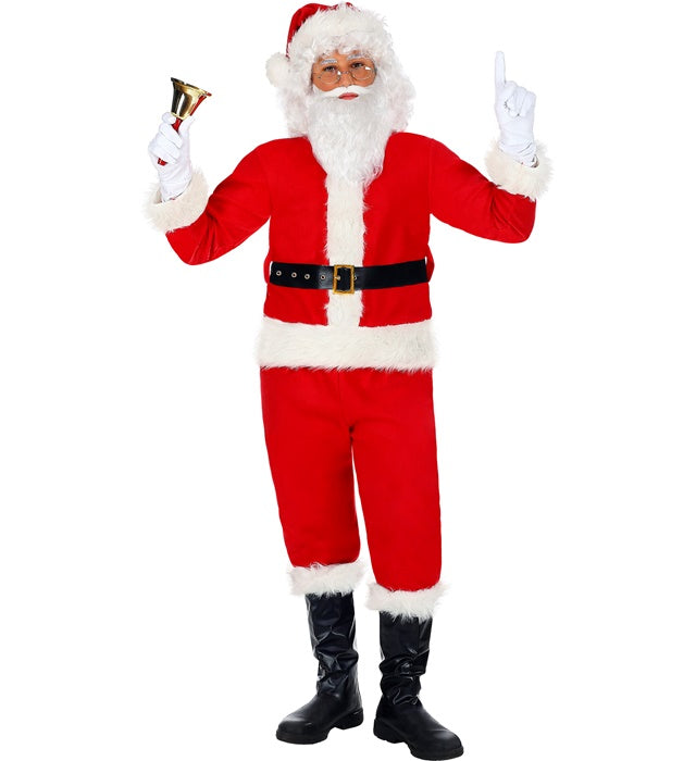Santa Claus  Jacket, Pants, Belt, Boot Covers, Hat, Gloves 