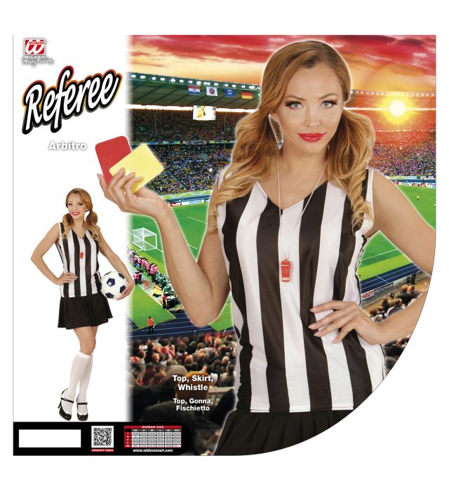 Referee  Top, Skirt, Whistle 