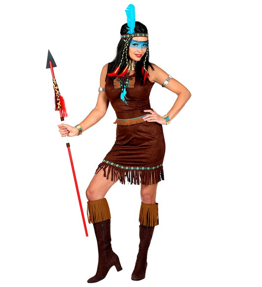 Native Indian  Dress, Belt, Headband With Feather 