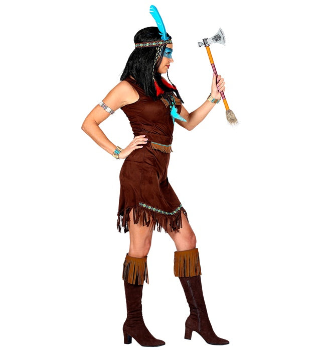 Native Indian  Dress, Belt, Headband With Feather 