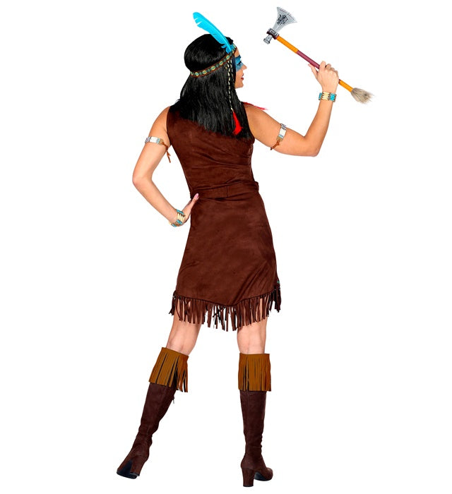 Native Indian  Dress, Belt, Headband With Feather 