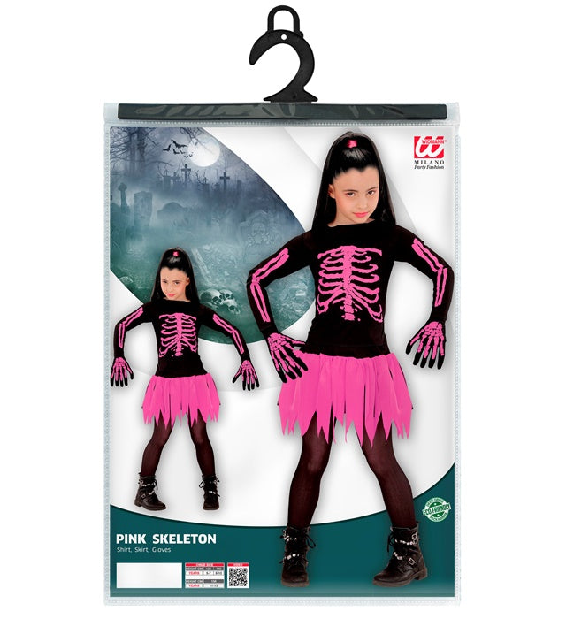 Ballerinia Skeleton  Shirt, Skirt, Gloves 