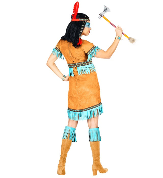 Native Indian  Dress, Headband With Feather 