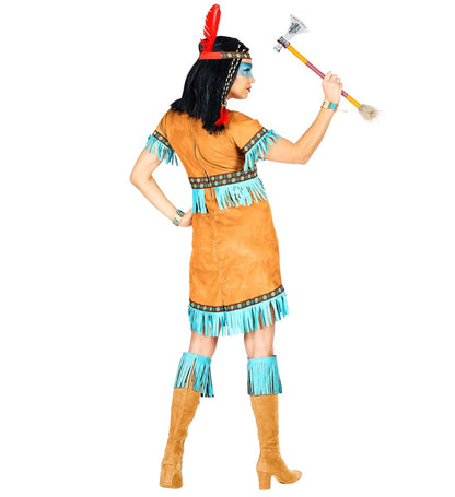 Native Indian  Dress, Headband With Feather 